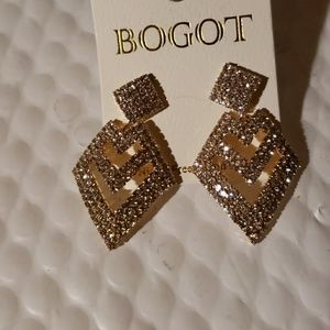 Glistening Golden Earrings